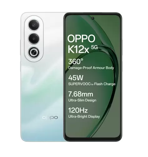 Buy oppo k12x 5g with 45w supervooc charger in the box breeze blue