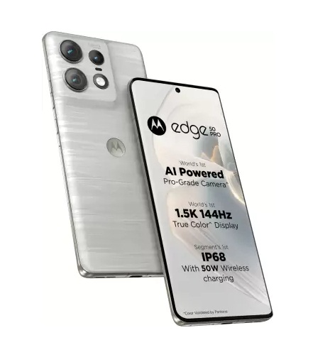 Buy motorola edge 50 pro 5g with 125w charger moonlight pearl 256