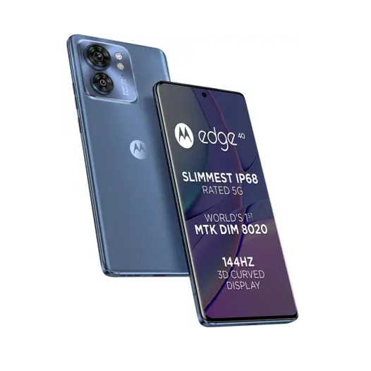 Buy motorola edge 40 lunar blue 256 gb 8 gb ram - fliptwirls