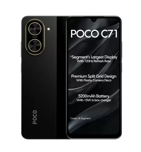 Buy poco c71 power black 128 gb 6 gb ram - fliptwirls Online