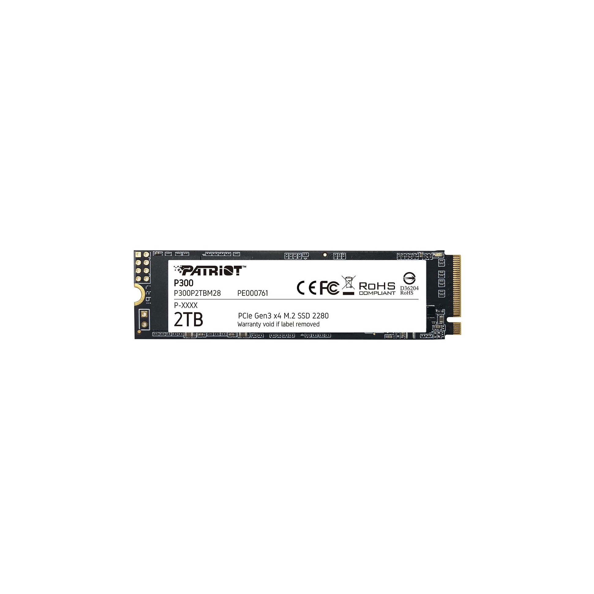 Buy patriot memory p300 2tb m2 ssd 2280 nvme pcie gen 3x4 internal