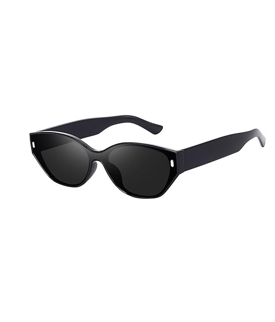 Retro Oval Cat Eye Sunglasses with 99% UV Protection HD TAC  display picture 2