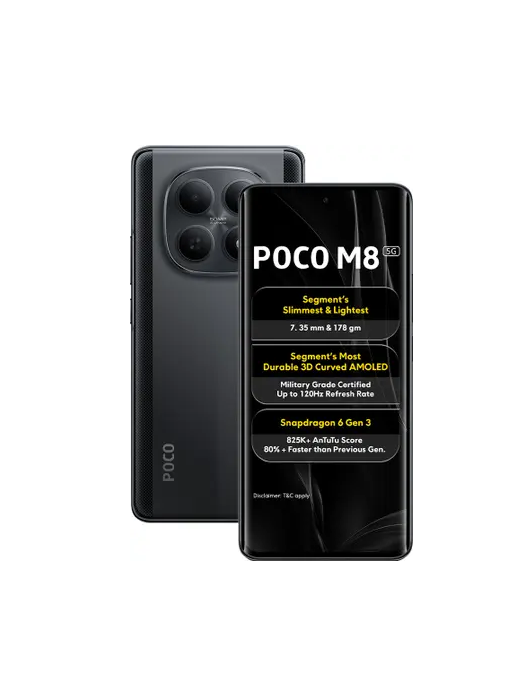 POCO M8 5G ブラック Poco M8 - Full phone specifications