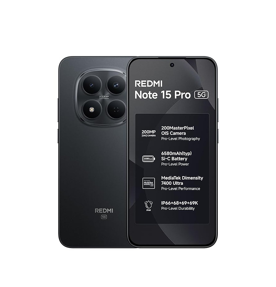 Buy redmi note 15 pro 5g carbon black 8gb256gb - fliptwirls Online