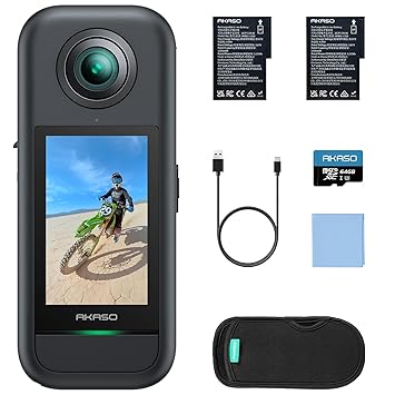 Buy akaso 360 weatherproof 360 action camera 57k 360 video