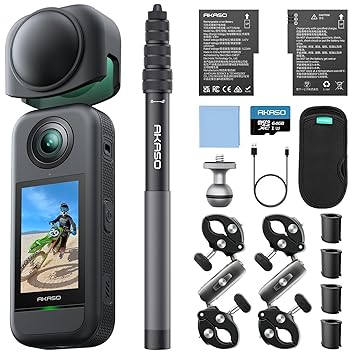 Buy akaso 360 weatherproof 360 action camera 57k 360 video with 12