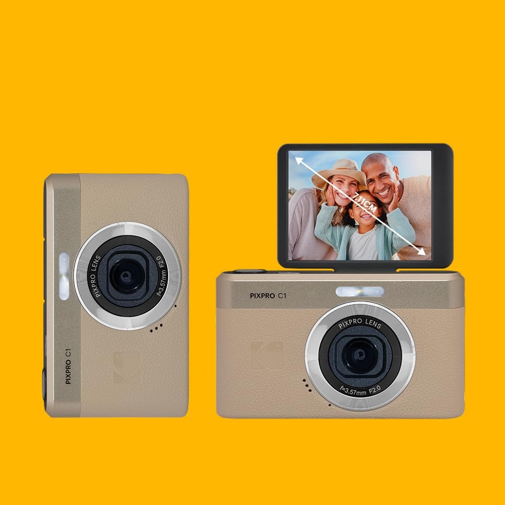 Buy kodak pixpro c1 friendly zoom digital camera tan - fliptwirls