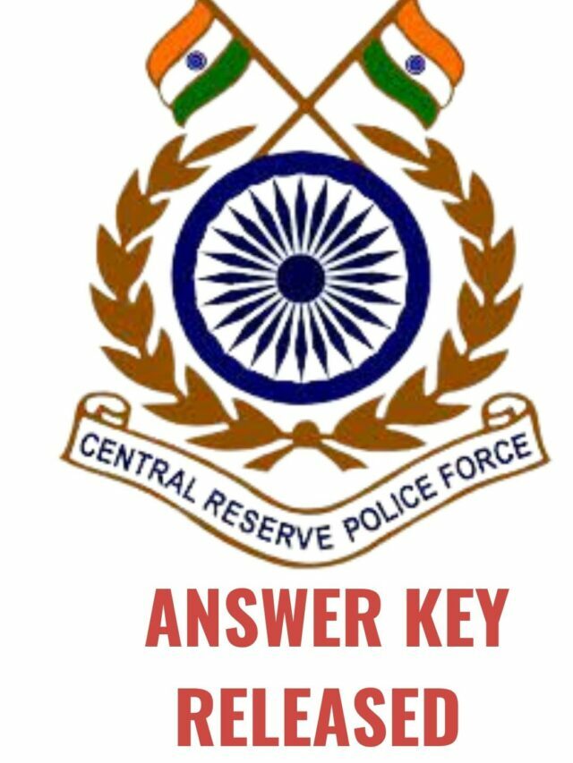 CRPF answer key Out