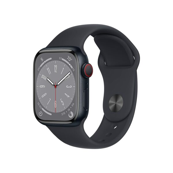 Apple Watch Series 8 [GPS + Cellular 41 mm] Smart Watch w/Midnight Aluminium Case with Midnight Sport Band