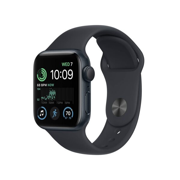 Apple Watch SE (2nd Gen) [GPS 40 mm] Smart Watch w/Midnight Aluminium Case & Midnight Sport Band