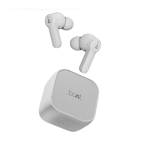 boAt Newly Launched Airdopes Fuel Signature Sound, Touch Controls (Pearl White)