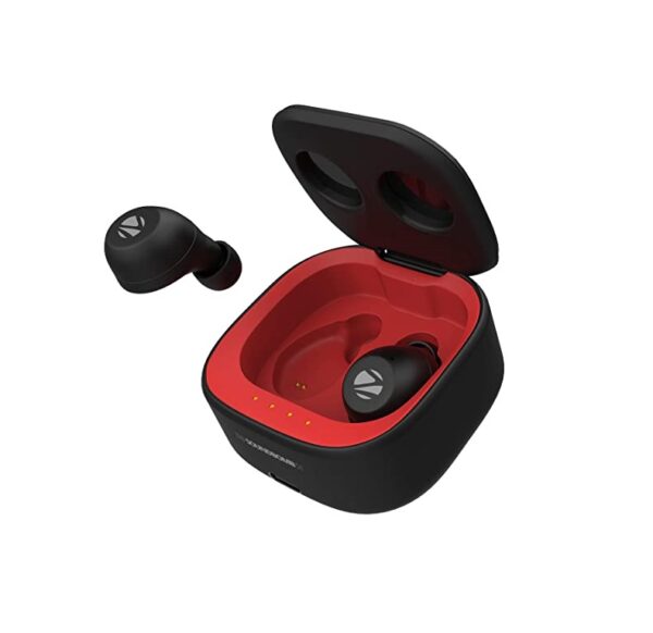 ZEBRONICS ZEB-Sound Bomb S1 Bluetooth Headset (Red and Black, In the Ear)
