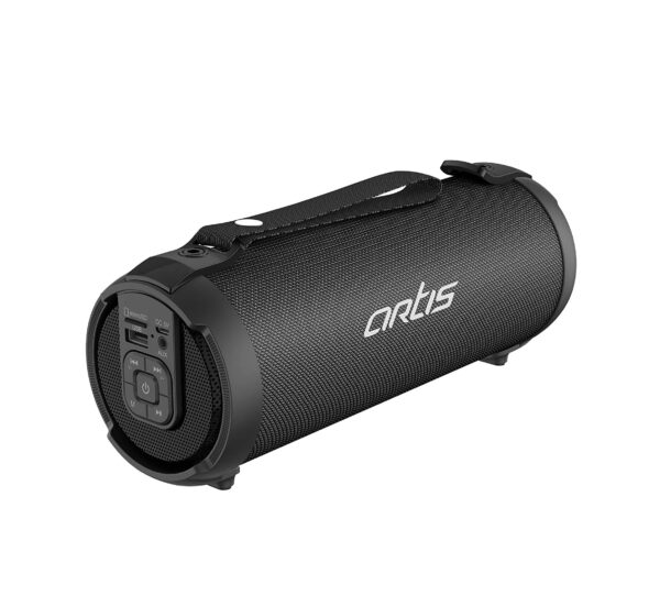 Artis BT77 Outdoor Bluetooth Speaker with USB, FM, Micro SD Card, AUX in (Black) (9W RMS Output)