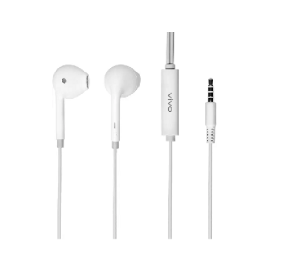 vivo XE160 Wired Headset (White, In the Ear)