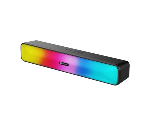 Portronics Radian 16W Bluetooth Stereo Soundbar with Multicolour LED Lights