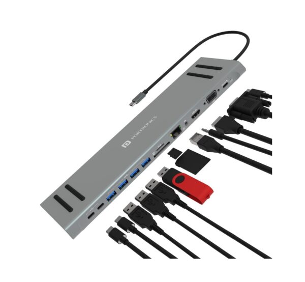 Portronics Mport 13C USB C Hub (13-in-1) (Grey)