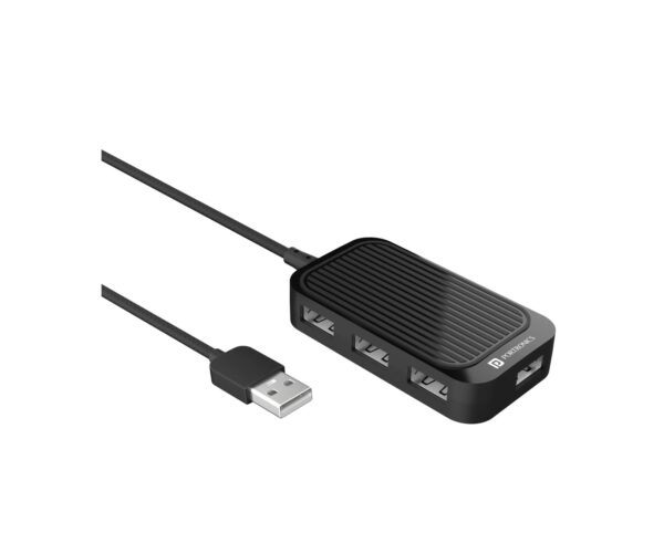 Portronics Mport 4D USB Hub (4-in-1) (Black)