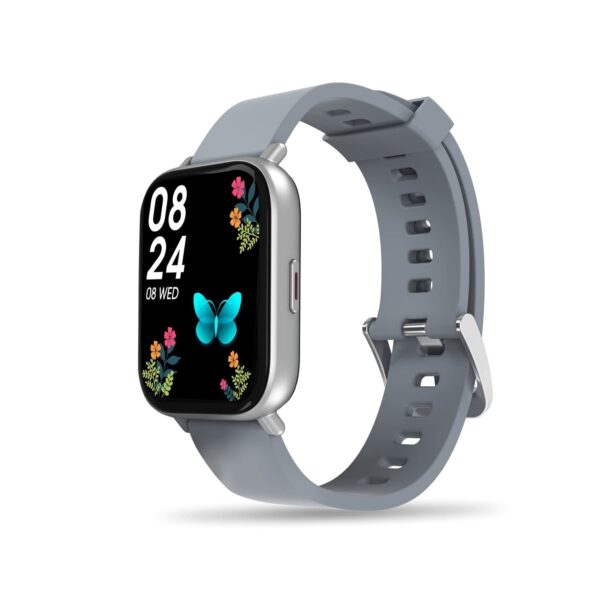 Portronics Kronos Y1 Bluetooth Calling Smart Watch with Multiple Sports Modes, Full Touch 1.75″ Screen, SpO2 Monitoring Grey