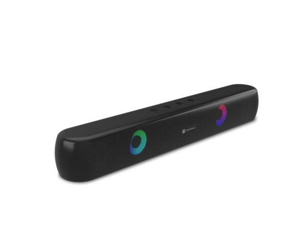 Portronics Decibel 21 10W Wireless Bluetooth Soundbar with LED Lights (Black)