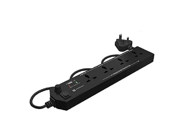 Portronics Power Plate 4 with 4 Power Sockets + 1 USB Port Power Converter with Extension