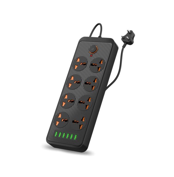 Portronics Power Plate 7 with 6 USB Port + 8 Power Sockets Smart Electric Universal Extension Board