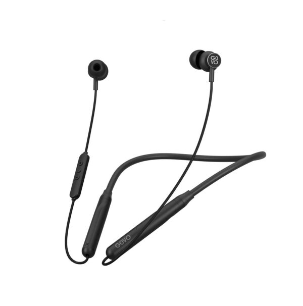 GOVO GoKixx 652 Bluetooth Neckband, 60 Hours Battery, Wireless in Ear Earphone (Black)