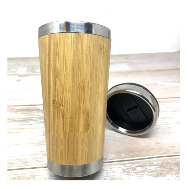 Bamboo Stainless Steel Coffee Mug Tumbler
