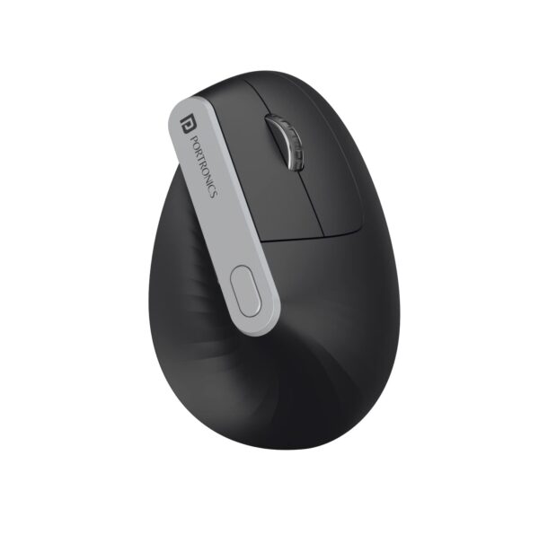 Portronics Toad Ergo Vertical Advanced Wireless Ergonomic Mouse (Black)