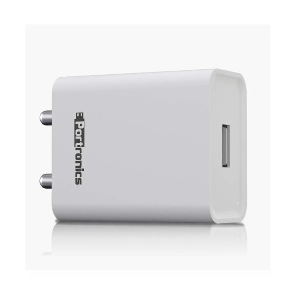 Portronics Adapto 62 POR-1062 USB Wall Adapter (White)