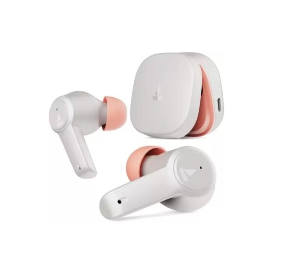 boAt Airdopes 411ANC with upto 17.5 Hours Playback and ASAP Charge Bluetooth Headset (Grey Hurricane, True Wireless)