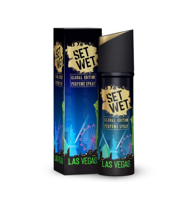 Set Wet Global Edition Perfume Spray, Las Vegas Live, 120 ml
