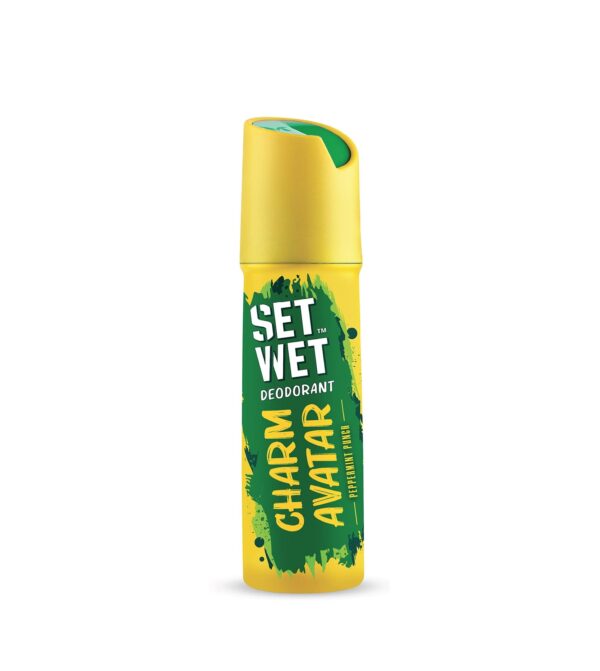SET WET Deodorant For Men Charm Avatar Peppermint Punch, 150ml