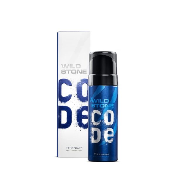 Wild Stone CODE Titanium Long Lasting No Gas Body Perfume for Men, 150ml