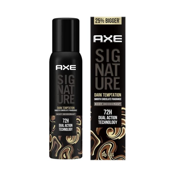 Axe Signature Dark Temptation No Gas Deodorant Bodyspray For Men, 154ml