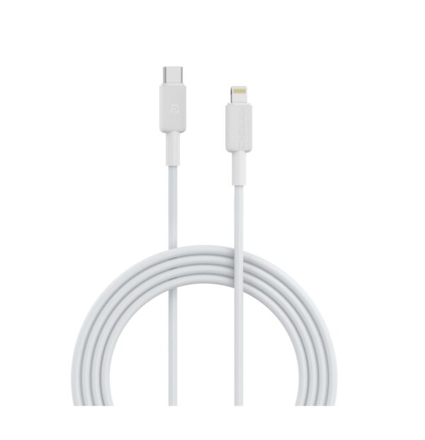 Portronics Konnect Link CL Type C to 8PIN Cable with 3A Output (White)