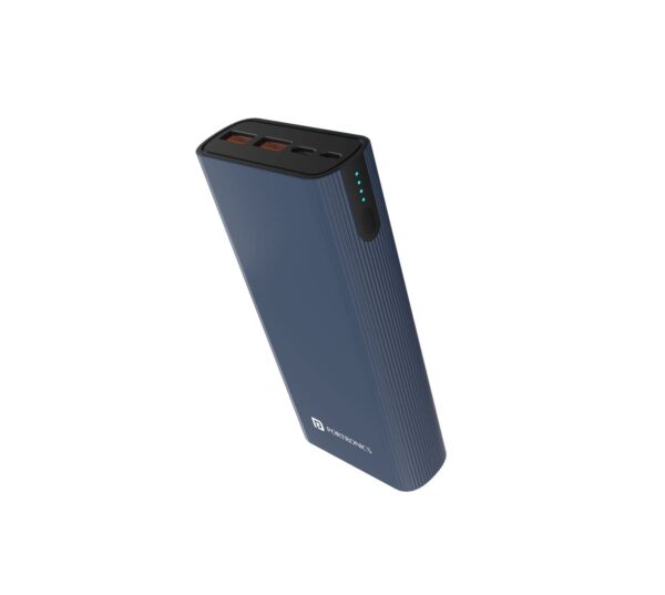 Portronics Power 45 20000mAh Super Fast Charging Metal Power Bank (Blue)