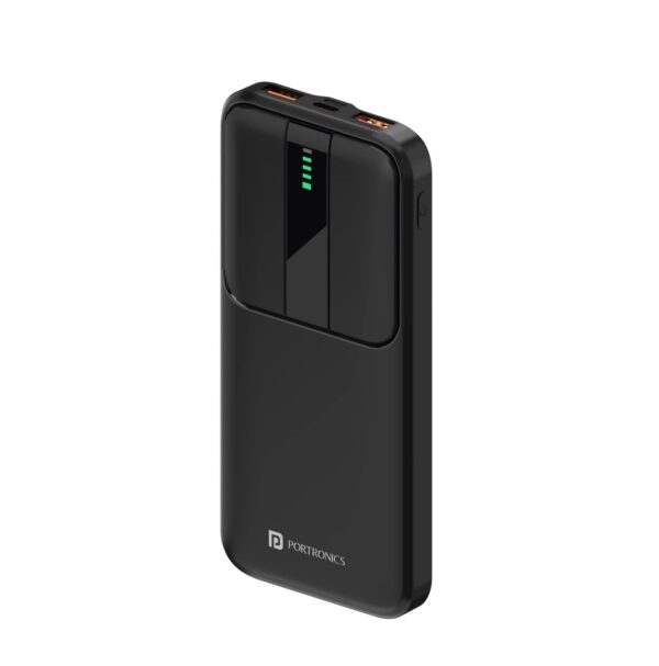 Portronics Power E 10K 10000 mAh,2.4A 12w Slim Power Bank (Black)