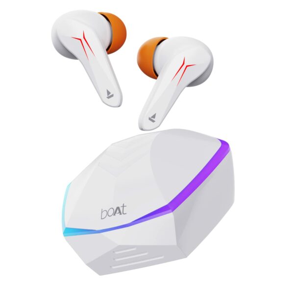 boAt Immortal 121 TWS Wireless Gaming in Ear Earbuds with Beast Mode (10 Mins= 180 Mins)(White Sabre)