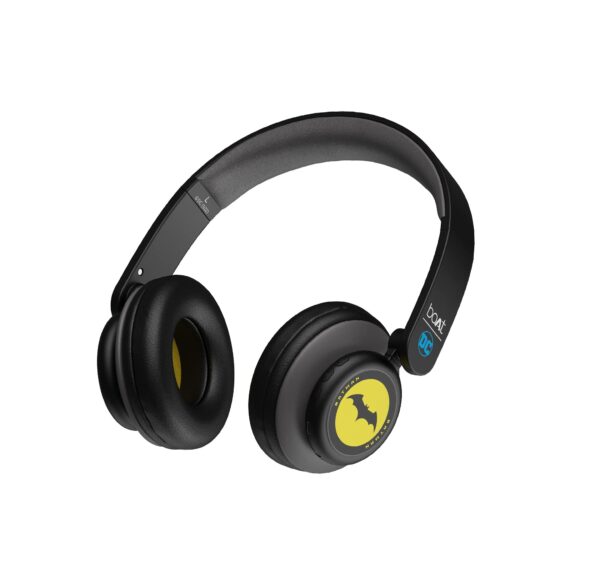 boAt Rockerz 450 Batman Edition Bluetooth On Ear Headphones with Mic (Knight Black)