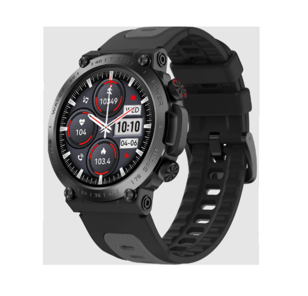 Pebble Explore 1.39″ IPS Infinite Display Smart Watch, Jet Black