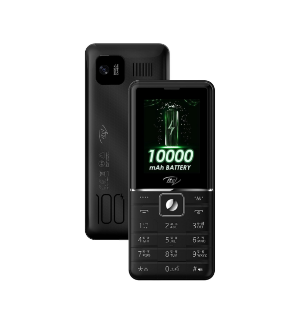 Itel Power 900 Power Bank Mobile Phone,10000 mAh with 7 Months Battery Back up, Black