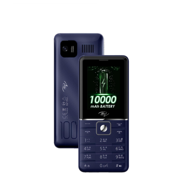 Itel Power 900 Power Bank Mobile Phone,10000 mAh with 7 Months Battery Back up, Deep Blue