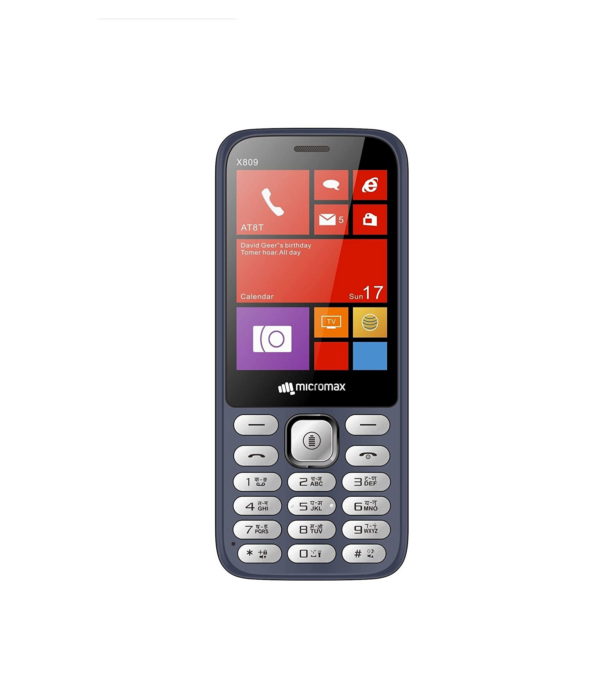 Micromax X809 (Blue, Anti Theft, 1000mAh)