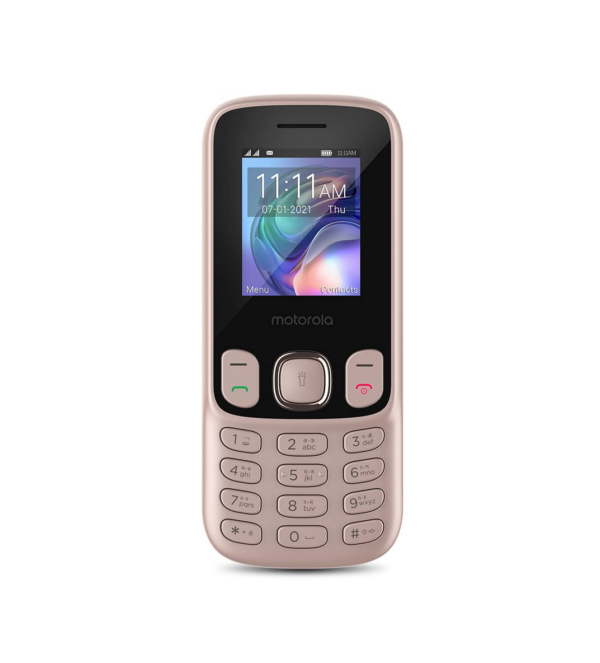Motorola a50 (Rose Gold) – Dual Sim Keypad Mobile with Expandable Memory Upto 32GB