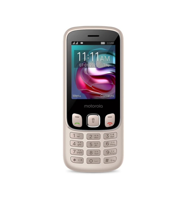 Motorola a70 keypad Mobile Dual Sim with Expandable Memory Upto 32GB (Rose Gold)
