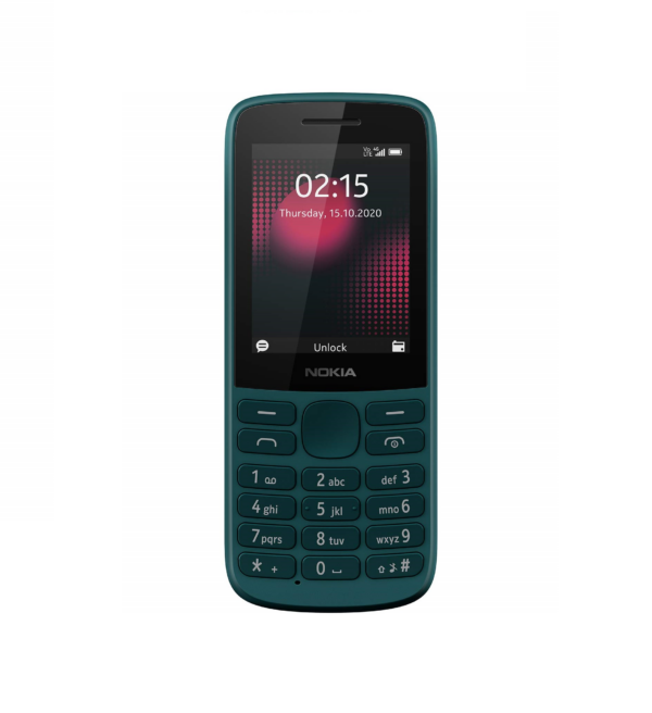 Nokia 215 4G Dual SIM 4G Phone with Long Battery Life, Multiplayer Games, Wireless FM Radio and Durable Ergonomic Design (Cyan Green)