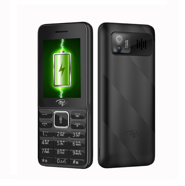 Itel Power 440 Keypad Mobile Phone with 2500mAh Big Battery and 2.4 inch Display, Black