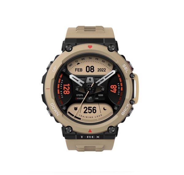 Amazfit T-Rex 2 Premium Multisport GPS Sports Watch (Desert Khaki)