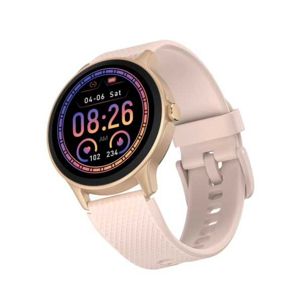 Noise Arc Round Dial Smartwatch with 1.38″ Heavy-Duty Display (Rose Pink)