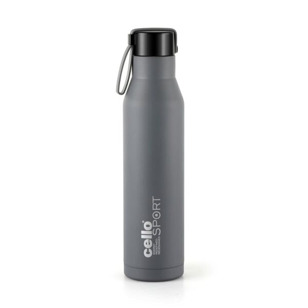 Cello Maestro Stainless Steel Double Walled Hot and Cold Water Bottle (1000ml, Grey)